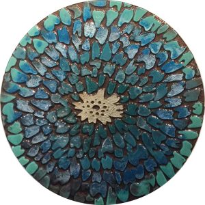 Green Floral Pebbles