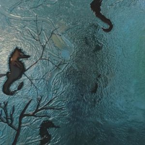 Seahorse on Blue Slump